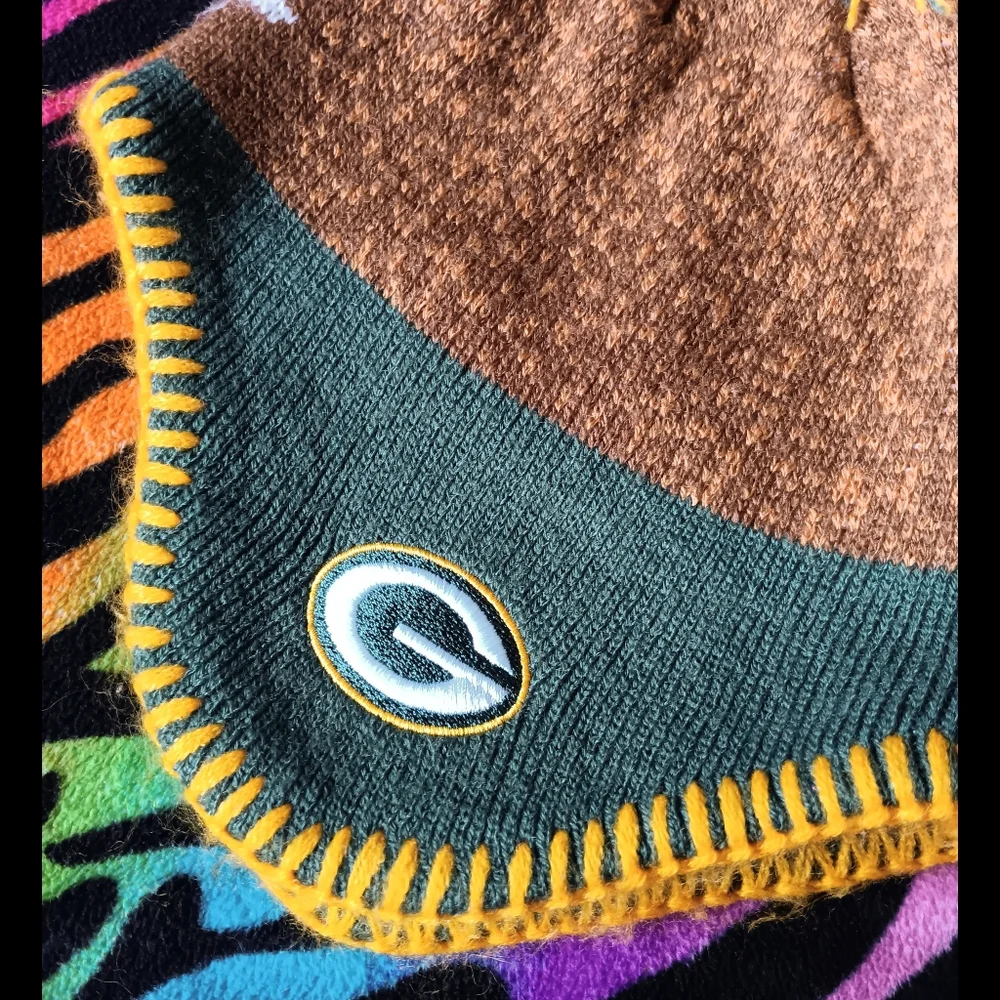 💚💛 Green Bay Packers Infant Knit Hat Winter Baby Football NFL Team Apparel